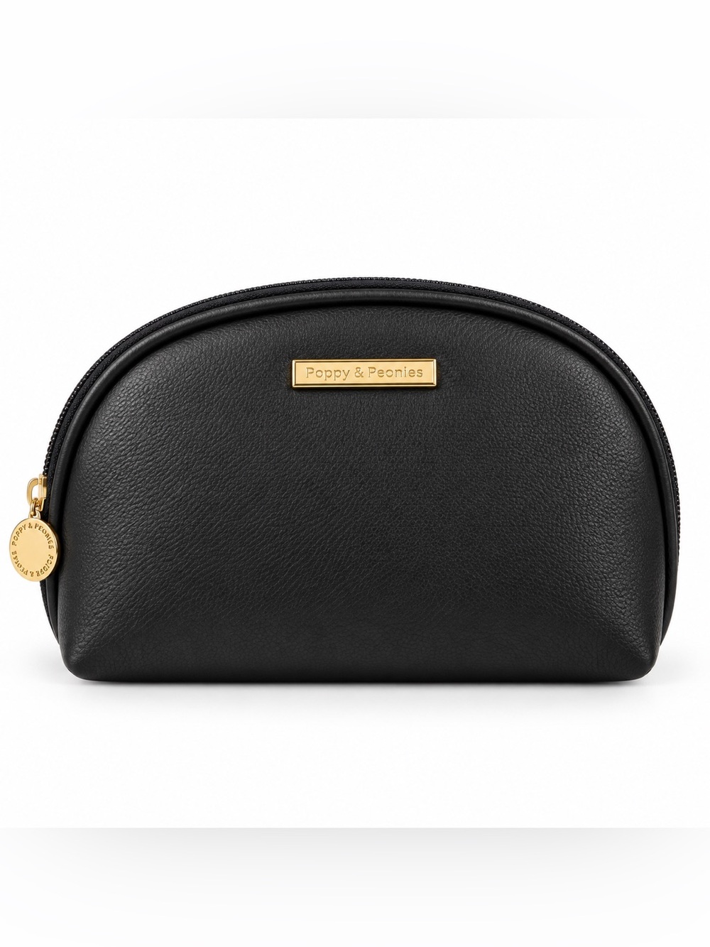 Poppy & Peonies Cosmetic Case Black